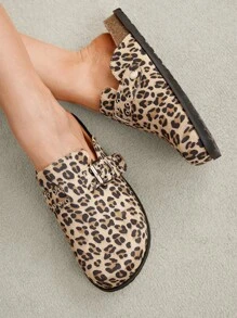 Solecia 女士时尚豹纹便鞋学校用品返校万圣节 - 彩色 - 查看 8