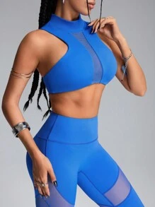 Innovista Damen Lässig Sportanzug mit Stehkragen ärmelloses Top und Hose