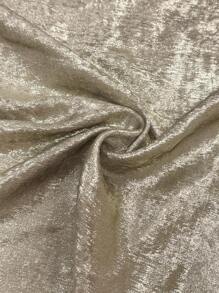 Calvaya Metallic V-Neck Blouse For New Year Holiday Party Clothes - Gold - View 7