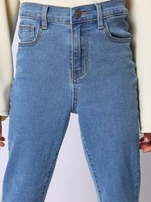 SUMWON Tween Girls Flare Fit Jean - Light Wash - View 5