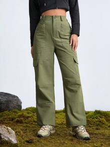 In My Nature Pantalones impermeables para mujer, para senderismo al aire libre, camping, ir al trabajo, sin tratamiento con flúor, pantalones cargo