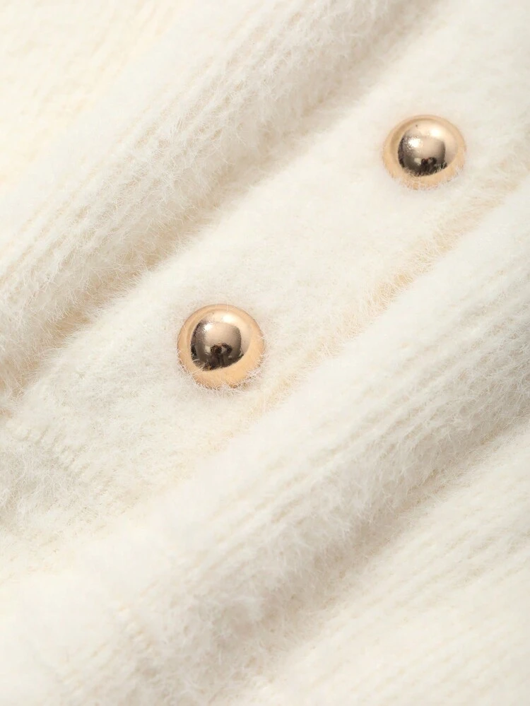 Women's Solid Color Front Button Long Sleeve Pocket Minimalist Short Dress,Fall Clothes Women Sweater Dresses