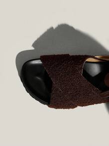 Solecia Damskie modne sandały z odkrytymi palcami i krzyżującymi się palcami, wygodne na wiosnę/lato, na święta Bożego Narodzenia i Nowy Rok, jesień i zimę