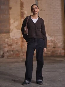 MUSERA Button Up Pocket Cardigan Y2k Spring Casual Cute 90's Sun