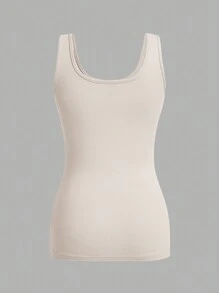 SHEIN Essnce 3pcs Women's Simple Solid Color Casual Versatile Camisole Tops, Suitable For Spring And Summer Back To School - Multicolor - View 5