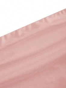 SHEIN 青少年女孩简约舒适褶皱弹性贴身休闲抹胸胸罩 - 粉色 - 查看 3