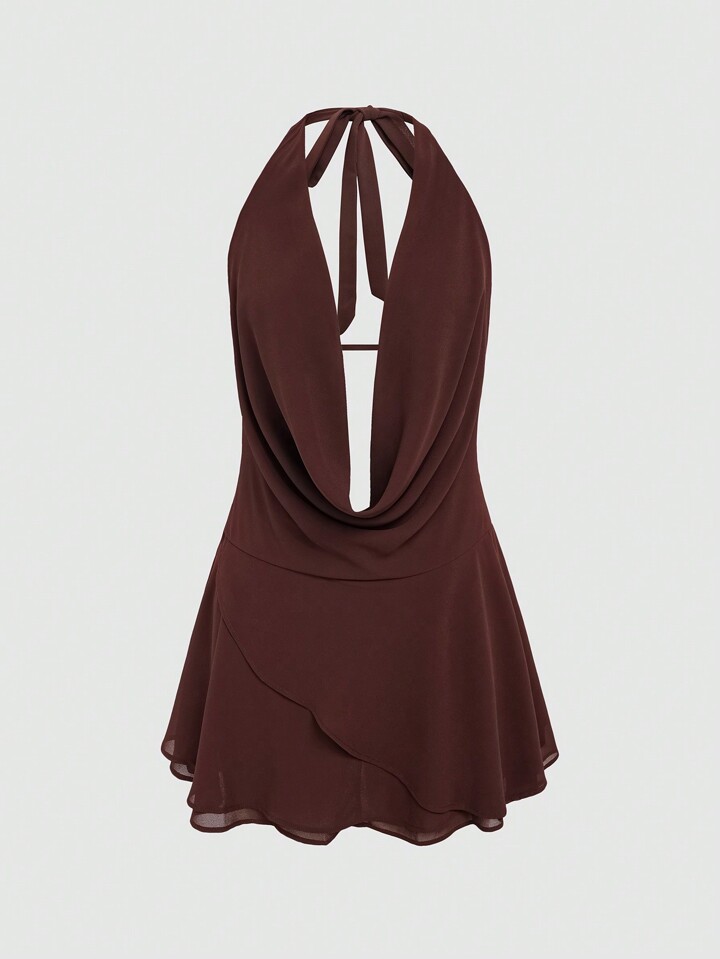 ☆送料・関税込☆INSTANTFUNK★One-shoulder shirred dress★ Chiara Boni La Petite Robe Aziza Ruched One-Shoulder Gown