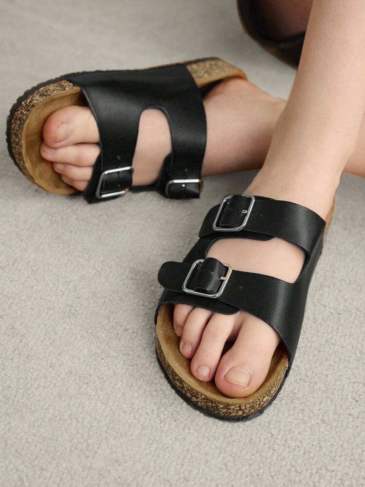 Solecia Buckle & Studded Decor Lace-Up Front Zipper Side Wedge Boots For And Spring Shoes Spring Break Easter - Black - View 4