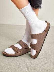 Solecia 2024 damskie sandały sportowe w jednolitym kolorze, letnie nowości szkolne powrót do szkoły Halloween