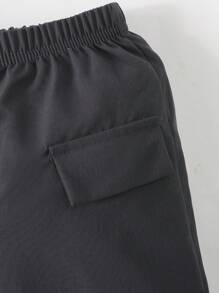 2-4 件套男童夏季套装，时尚男童服装，男童婴儿服装（含短袖衬衫和短裤），儿童夏装 - 灰色 - 查看 8
