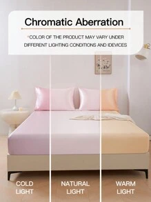 1pc Silky Satin Pillowcase, Silk Pillow Case For Hair And Skin, Luxurious And Silky Smooth, Ultra Soft And Breathable, No Filler, Machine Washable. For Home Bedding And School Bedding Dorm Essentials