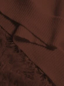 SHEIN Clasi Maglione casual da donna con collo a ciambella, decorato con albero di Natale e paillettes, adatto per Ognissanti, Capodanno, San Valentino, Ringraziamento, Natale, Pasqua, Festa Nazionale, Ballo di fine anno e altre occasioni, maglia lavorata a maglia per l'autunno e l'inverno - Caffè Marrone - Visualizzare 3