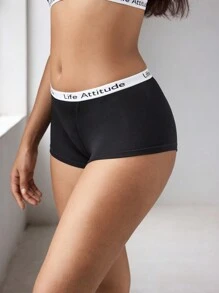 EasyFave 3 Stücke Damen Slip mit elastischem Bund, Lässig