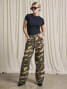 AiiRZ Jean holgado con estampado de camuflaje - Multicolor - Ver 5