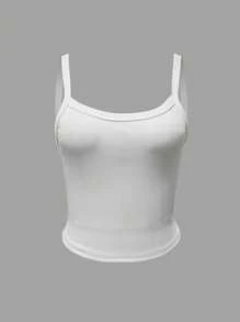 INAWLY Women's Pleated Backless Camisole Slim Fit Activewear Casual Tank Top