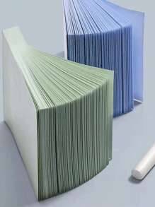 5pcs Random Solid Color Easy To Post Sticky Note, Simple Multi-Purpose Office School Sticky Note Valentine's Day, Valentines Wedding, Birthday - Multicolor - View 4