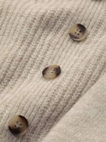 DAZY Set de 2 chaquetas de punto sin mangas de unicolor para mujer, ropa de otoño