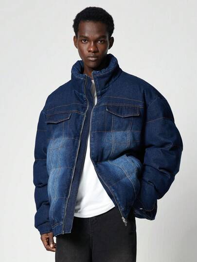 Street Life Veste décontractée en coton à manches longues avec fermeture éclair avant et poches, pour porter au quotidien