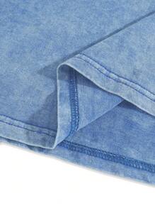 Manfinity EMRG Men's Simple Casual Face Print Sleeveless Tank Top - Blue - View 5