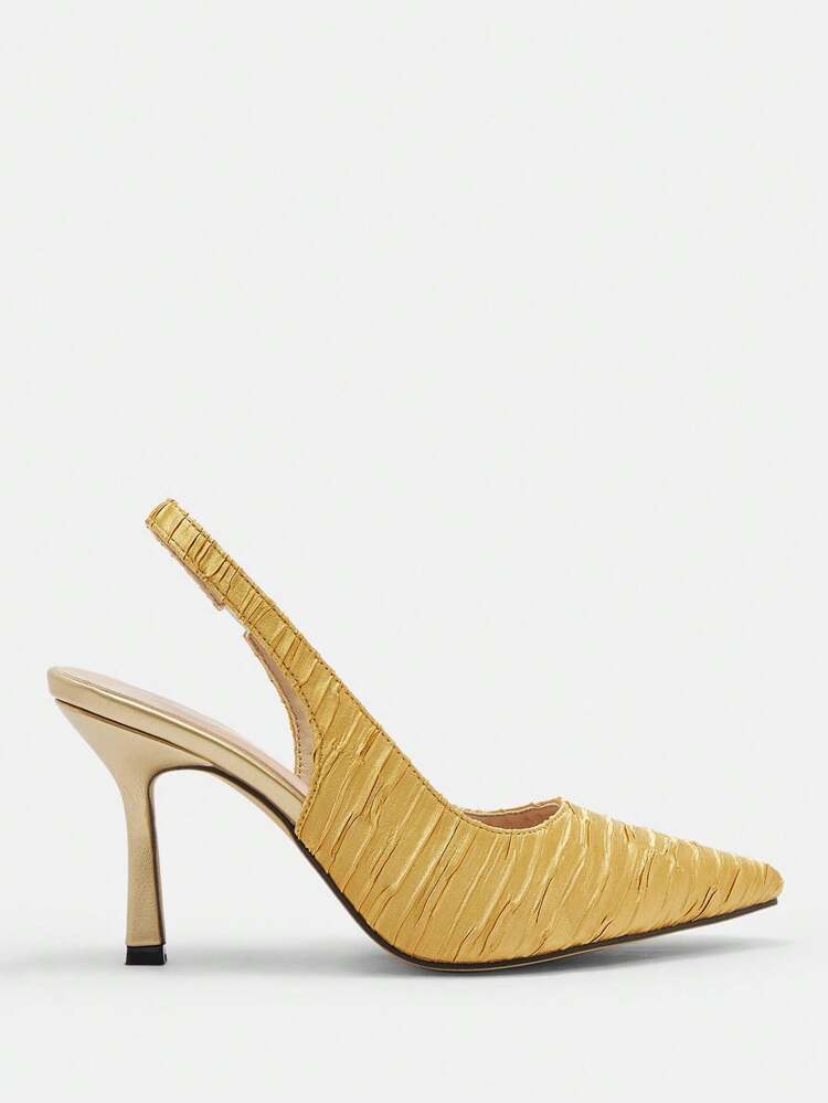 CUCCOO CURVES Plus Size Pointed Toe Simple Minimalist High Heel Pumps, For Casual Everyday Wear Spring Shoes Spring Break Easter