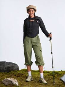 In My Nature Pantalones impermeables para mujer, para senderismo al aire libre, camping, ir al trabajo, sin tratamiento con flúor, pantalones cargo