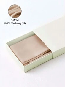 MOTF PREMIUM 1 pieza Funda de almohada sin relleno de doble cara de 100% seda - Champán - Ver 1