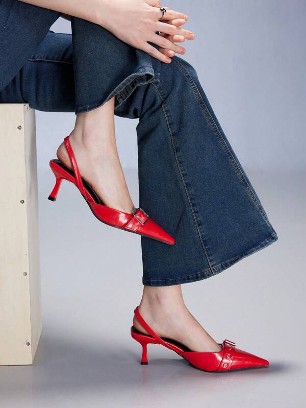 Cuccoo CUCCOO GRLICON Damen Spitz-Pumps mit mittlerem Absatz für Partys zu Weihnachten und Neujahr, Herbst- und Winterstimmung, Valentinstag