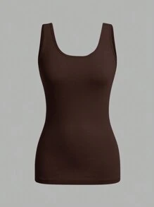 SHEIN Essnce 3pcs Women's Simple Solid Color Casual Versatile Camisole Tops, Suitable For Spring And Summer Back To School - Multicolor - View 10