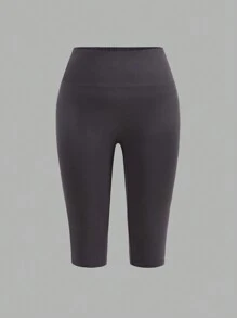 SHEIN EZwear 4pcs Plus Size Casual Solid Color Leggings, Suitable For Summer Suitable For Going Out - Multicolor - View 11