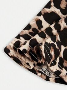 SHEIN Girlism Tween 女童休闲舒适抽绳腰部 A 字形开叉设计百搭裙子