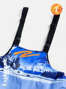 SHEIN 2pcs/Set Teenage Boys' Print Casual Hoodie And Pants Set, Long Sleeve - White - View 11