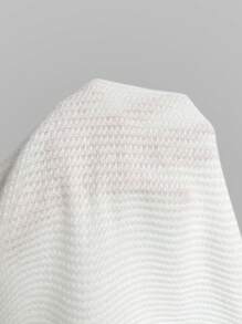 INAWLY Plus Half Zip Waffle Knit Tee
