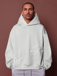 SUMWON Oversized Designer Hoodie Fall Winter Collection Athletic Leisure Wear Signature Logo Athletic Performance Comfort Loungewear Streetwear Athleisure Fashion - Mint Green - View 2