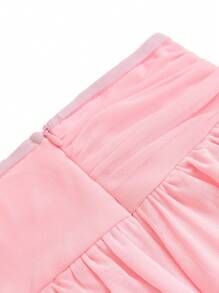 Celure Plus Size Mesh Knit Tulle Layered Tutu Skirt - Pink - View 5
