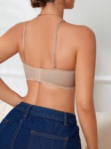 1 chiếc áo ngực ống không dây liền mạch, kích thước nhỏ - Màu be - Xem 2
