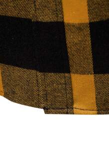 Manfinity Homme Men's Front Button Long Sleeve Plaid Casual Blouse, Everyday Wear, For Fall - Multicolor - View 4