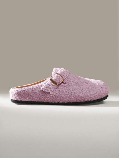 Solecia Women's Solid Color Metal Decor Casual Flat Loafers New Year Holiday Valentines