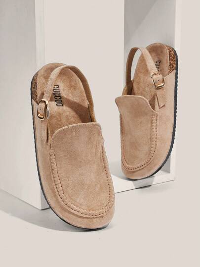 Solecia Mocasines sin espalda para mujer, aptos para uso diario, Navidad, otoño, Año Nuevo, San Valentín