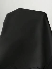 SHEIN PETITE Damski płaszcz typu trencz z wyciętymi klapami i guzikami z przodu, z długim rękawem, na co dzień - Czarne - Zobacz 9