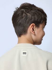 SUMWON Tween Boys Relaxed Regular Fit Utility Sweatshirt And Jogger With Piping 2 Piece Set - Khaki - View 7