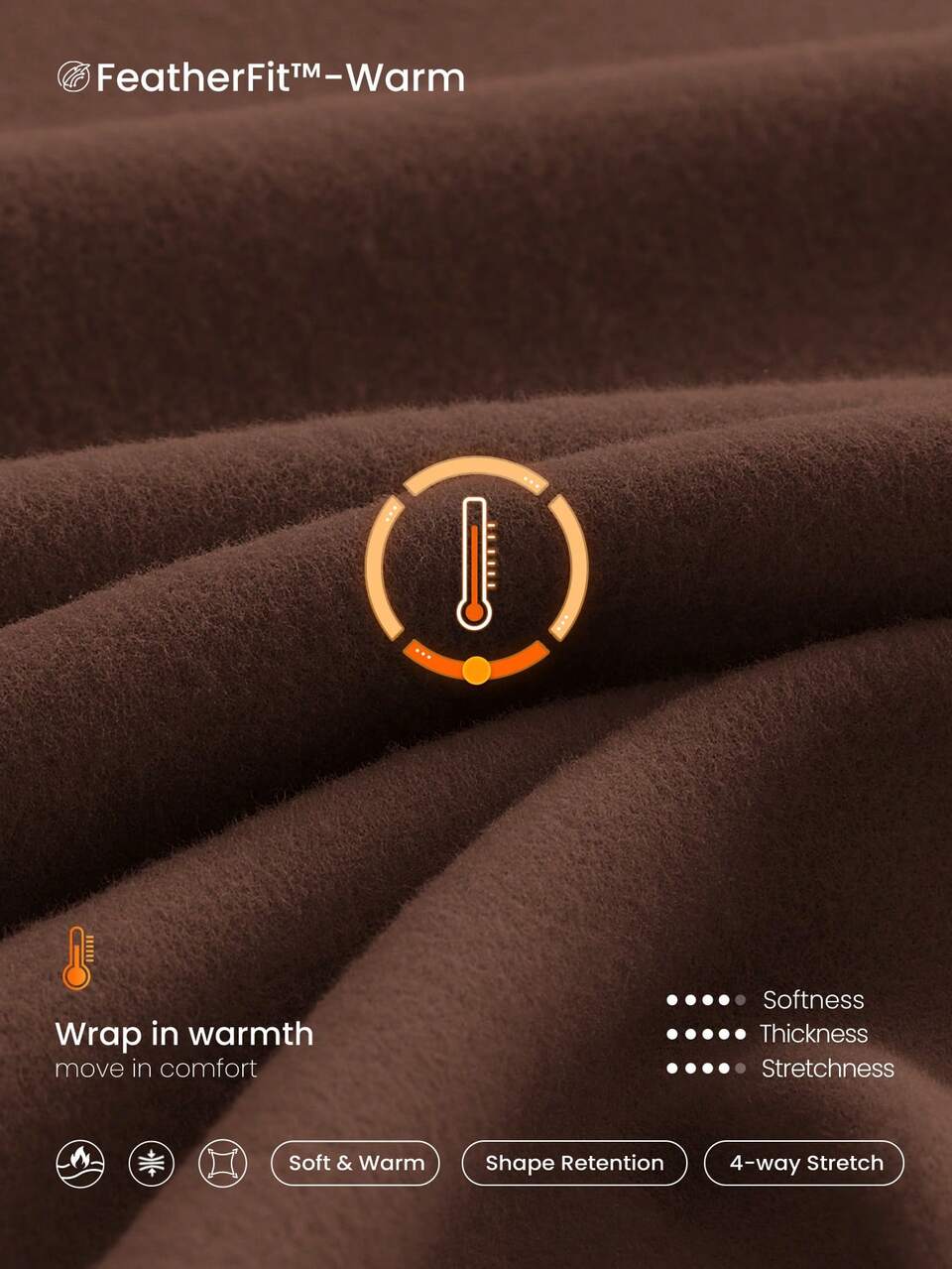 28" Fleece V-Shaped Crossover High-Waist Leggings With Pocket Fall Winter