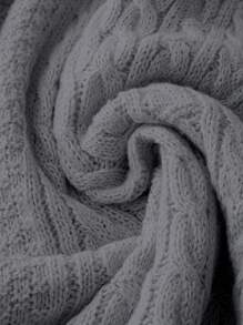 SHEIN Clasi 女士纯色圆领长袖修身毛衣裙，秋冬