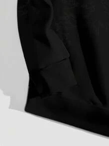 Manfinity Homme Standard Fit Front Pocket Hoodie Christmas Sweatshirt, Suitable For Family Party - Multicolor - View 4