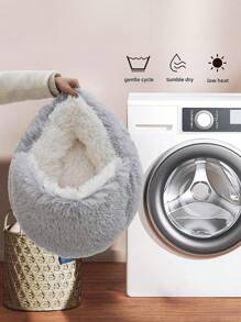 PETSIN 1 pieza Adorable cama para gato, tienda de campaña para gatos, cómoda alfombrilla para perros adecuada para gatos pequeños, medianos y grandes, para todas las estaciones - Gris - Ver 7