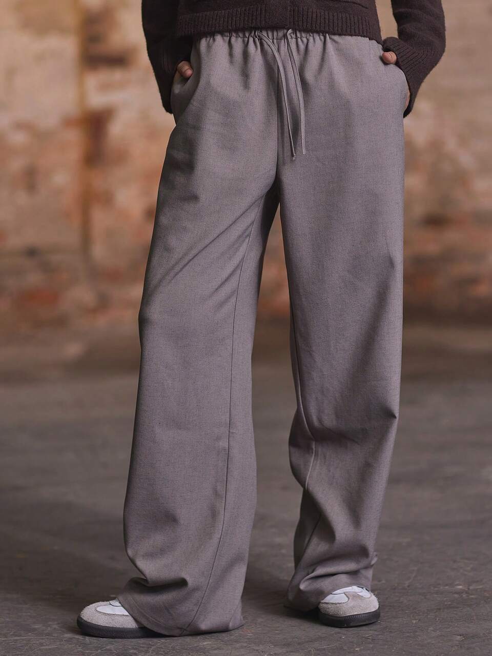 Straight Leg Drawstring Trousers Old Money Summer