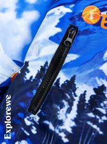 SHEIN 2pcs/Set Teenage Boys' Print Casual Hoodie And Pants Set, Long Sleeve - White - View 6