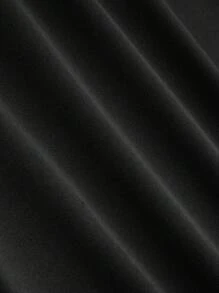 EMERY ROSE 大码女式时尚纯色口袋设计紧身裤 - 黑色 - 查看 7