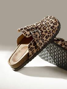 Solecia 女士时尚豹纹便鞋学校用品返校万圣节 - 彩色 - 查看 5