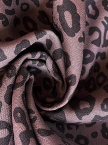 Calvaya Women's Plus Size Leopard Print Patchwork Solid Color Loose Fit Pants Fall Cloth For Women - Black - View 7