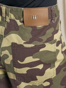 AiiRZ Jean holgado con estampado de camuflaje - Multicolor - Ver 3
